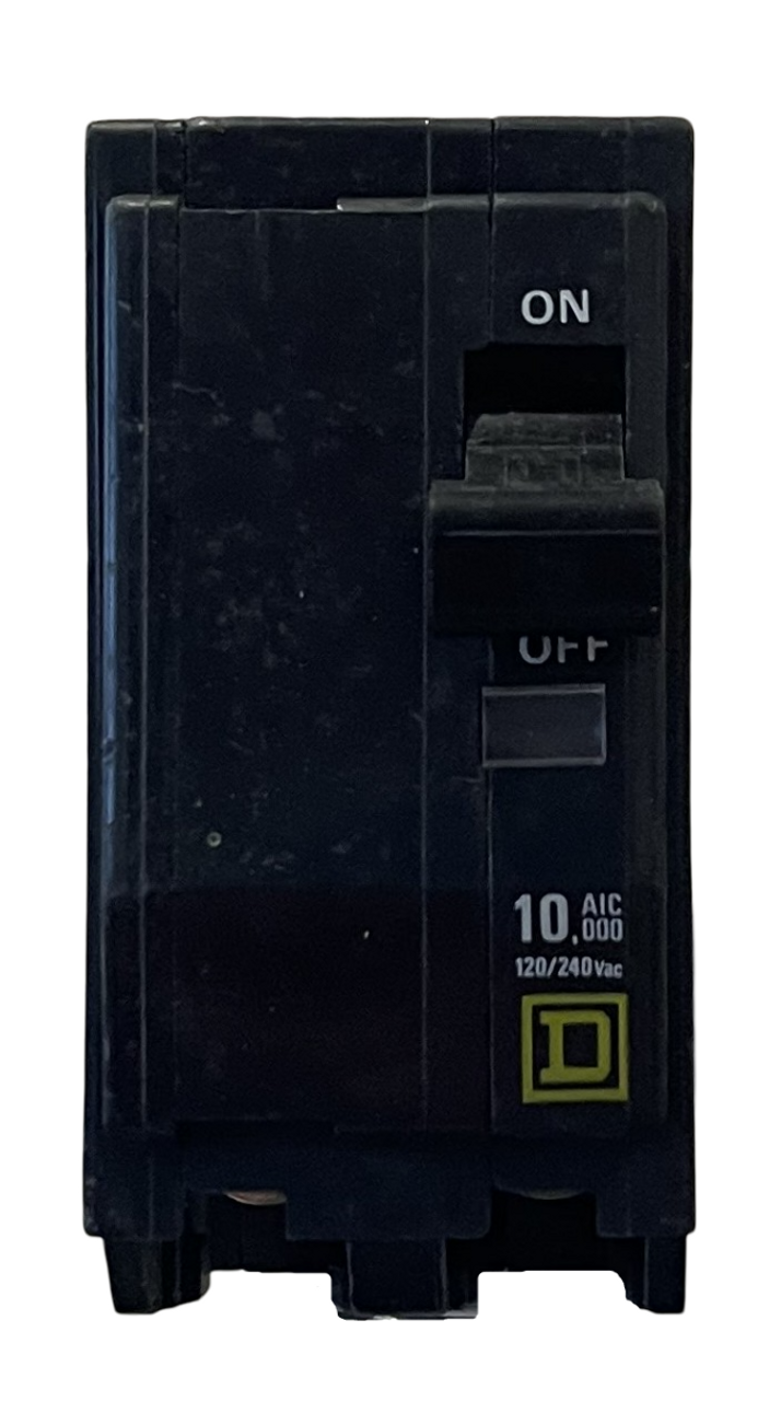 Square D QO215 Breaker 15A 120/240V 2P 10kA Plug-In VisiTrip Indication