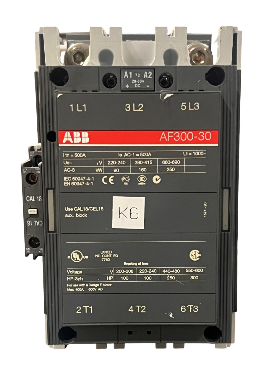 ABB AF300-30 Contactor 500A 20-60V 3P 3PH Series AF