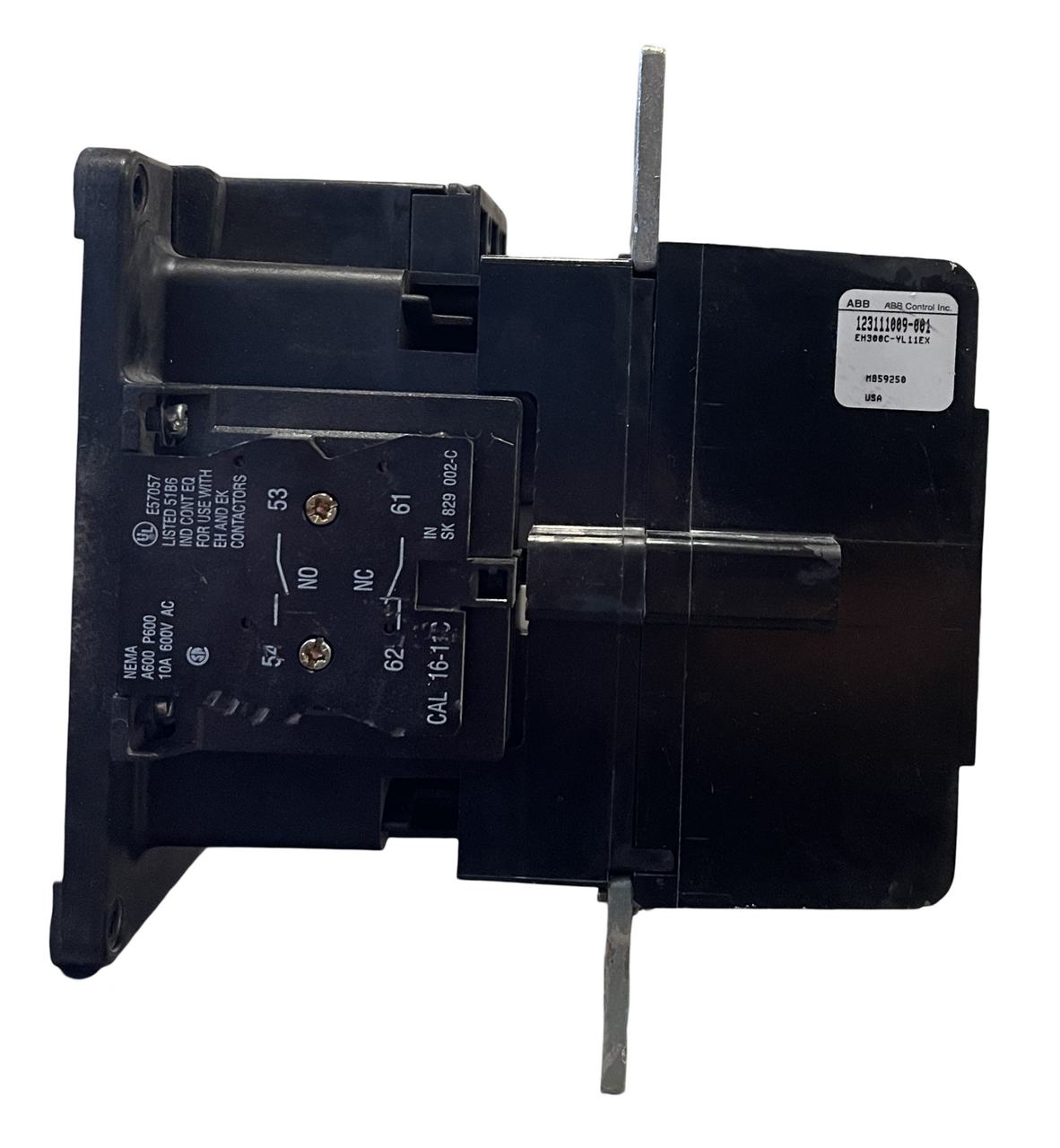 ABB EH 300 Contactor 350A 600V 3P 3PH Coil: 24V W/ Auxiliary