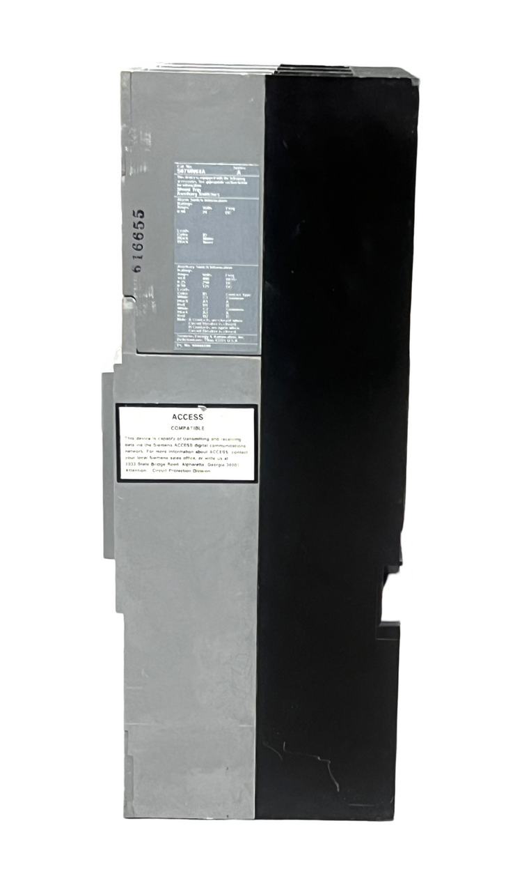 Siemens SCND69100A Circuit Breaker 1000A 600V 3-Pole 65kA Bolt-On w/Auxiliary