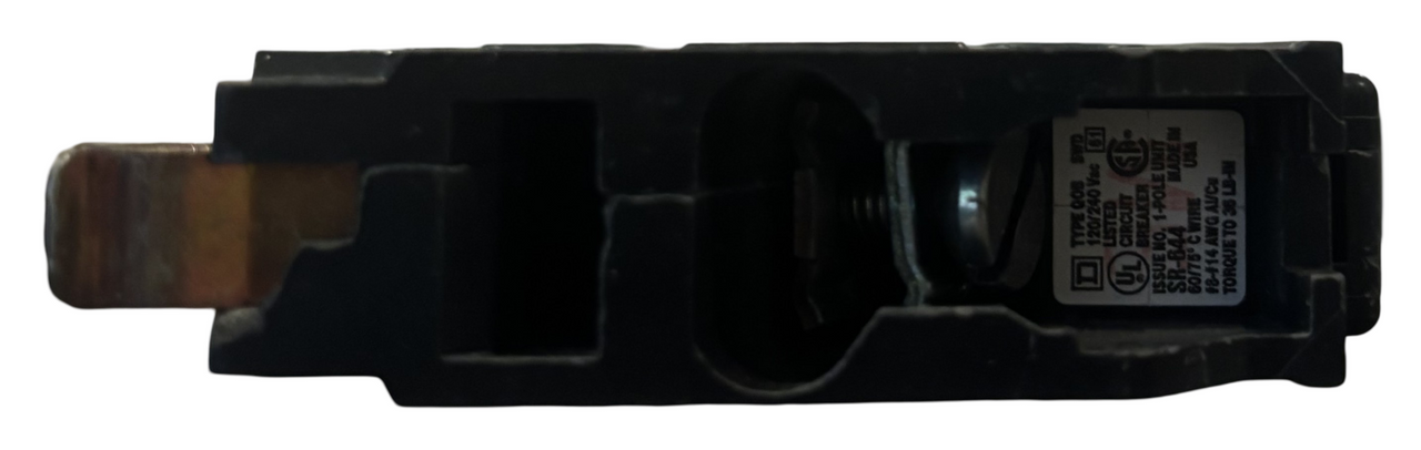 Square D QOB120 Breaker 20A 120/240V 1P 10kA Bolt-On W/VisiTrip Indication