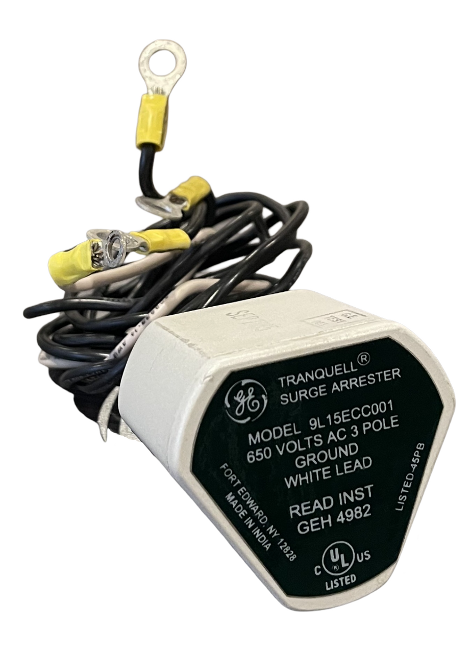 General Electric 9L15ECC001 Tranquell Surge Arrester 650V 3P 4W White Ground