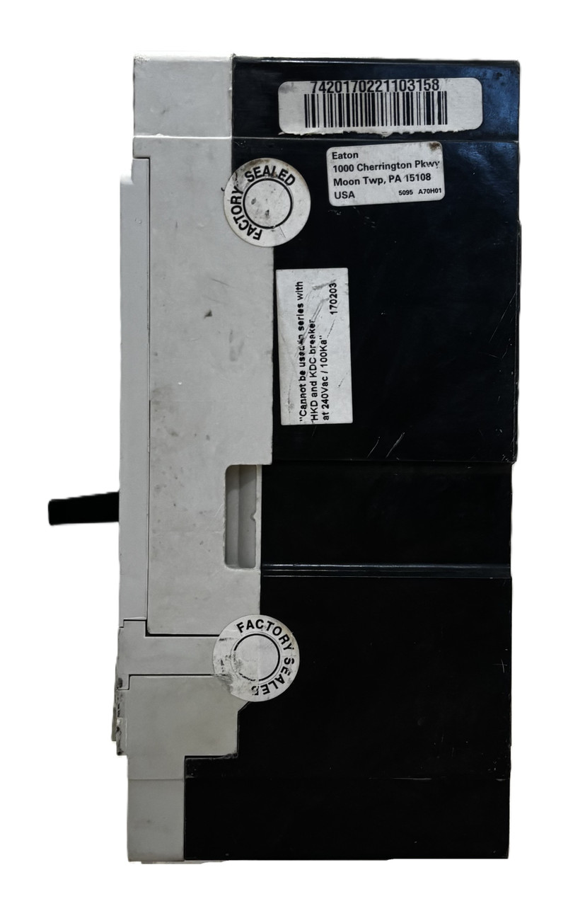 Eaton JGS325033WZ1 Circuit Breaker | 250A | 3P | 600V AC | 35kA @ 480V | JT325033 Trip Unit | JG Frame | UL Listed | MCCB Eaton JGS325033WZ1 Circuit Breaker | 250A | 3P | 600V AC | 35kA @ 480V | JT325033 Trip Unit | JG Frame | UL Listed | MCCB