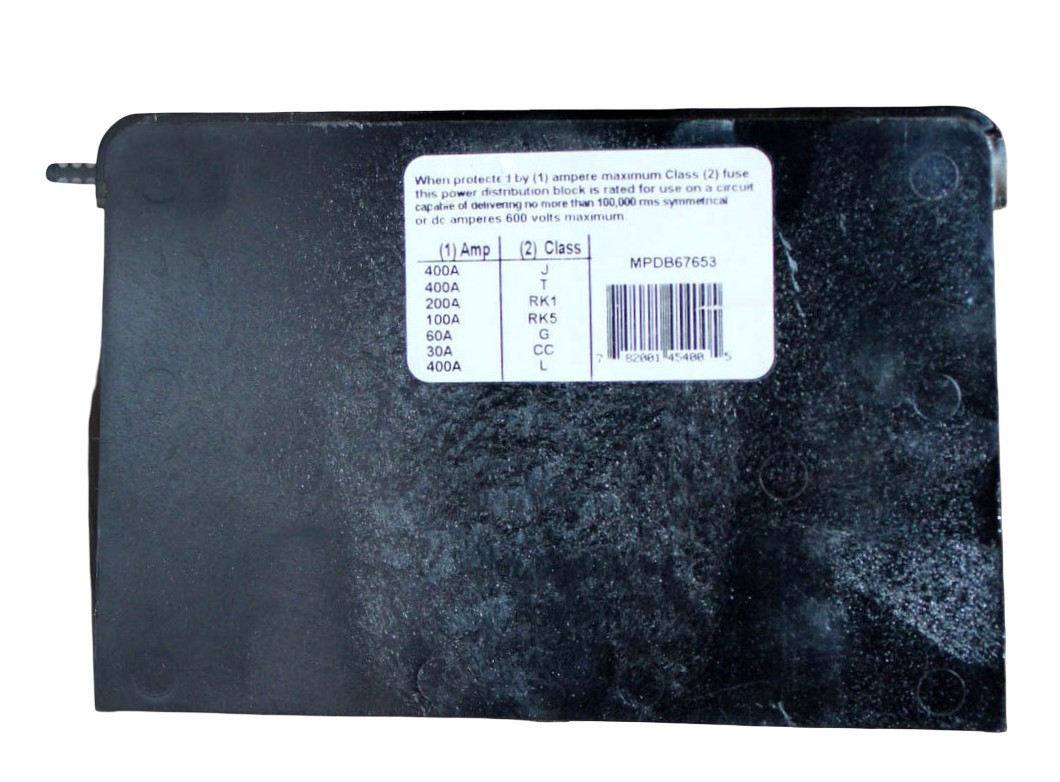 Ferraz Shawmut MPDB67653 – 3-Pole Open-Style Power Distribution Block, Dual-Rated Aluminum/Copper