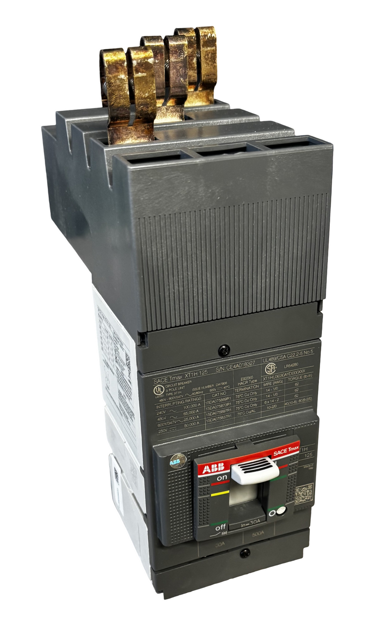 ABB XT1HU3030AYD000XXX 3‑Pole 30 A Thermal‑Magnetic Breaker | 65 kAIC @ 480 VAC ABB XT1HU3030AYD000XXX 3‑Pole 30 A Thermal‑Magnetic Breaker | 65 kAIC @ 480 VAC