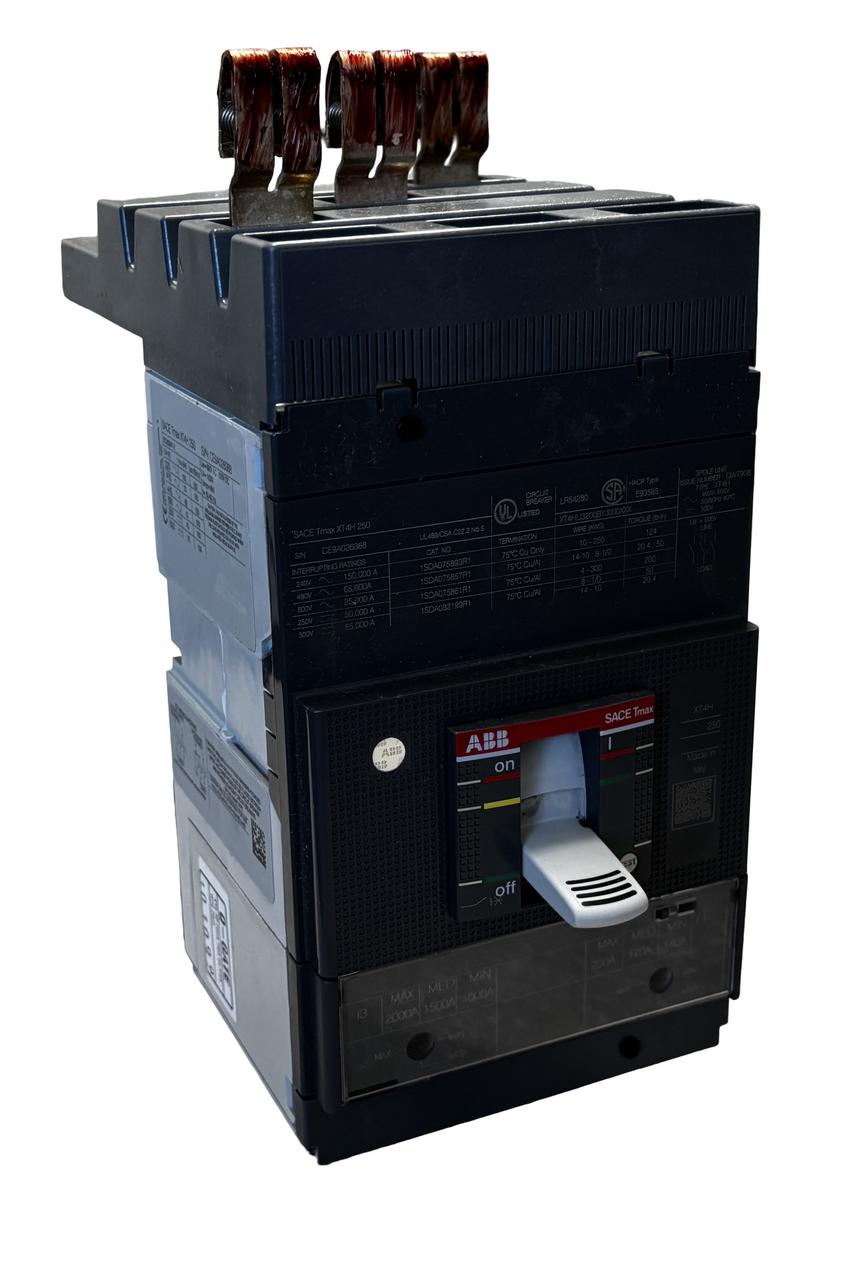 ABB XT4HU3200BYJ000XXX - Tmax XT4H 200A 3-Pole Molded Case Circuit Breaker
