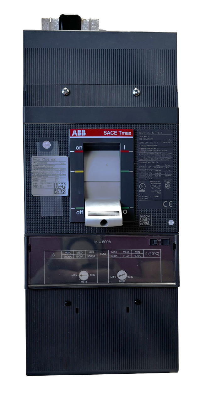 ABB XT5NU360BBYN000XXX  600A 3-Pole Molded Case Circuit Breaker – Thermal Magnetic Trip