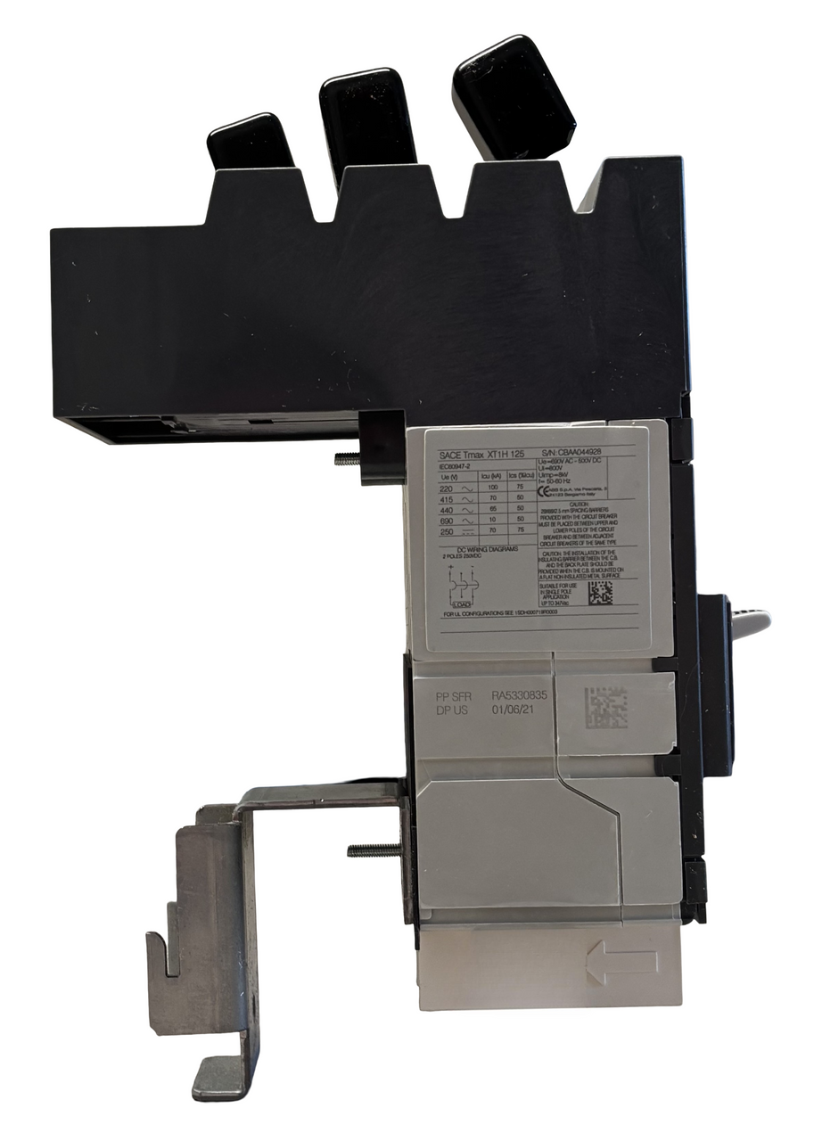 ABB XT1HU3050AYD000XXX Circuit Breaker, 3-Pole, 50A, 600VAC, Thermal Magnetic, 65kA, XT1H Series