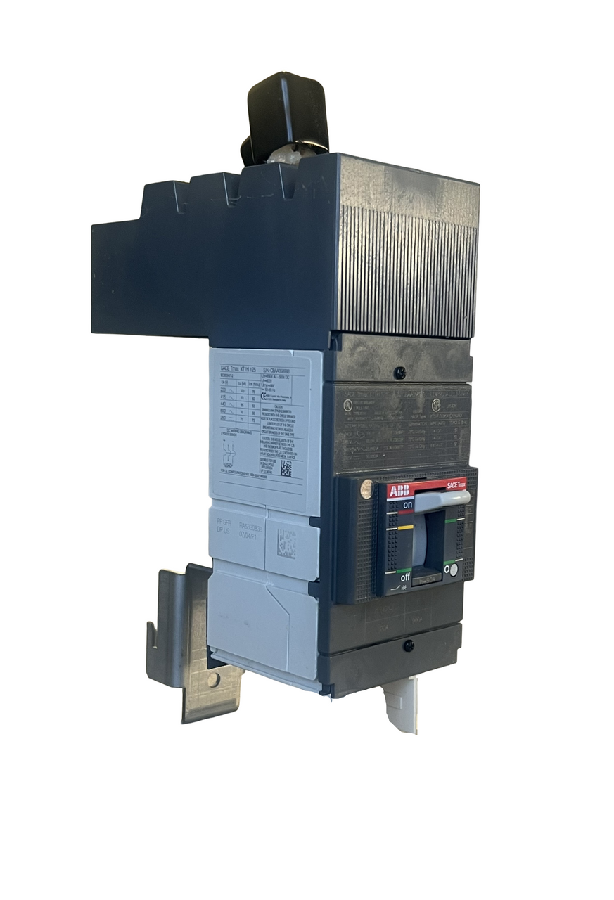 ABB SACE TMAX XT1 H 125 XT1HU3090AYD000XXX 3-Pole 90A Circuit Breaker, 600V UL