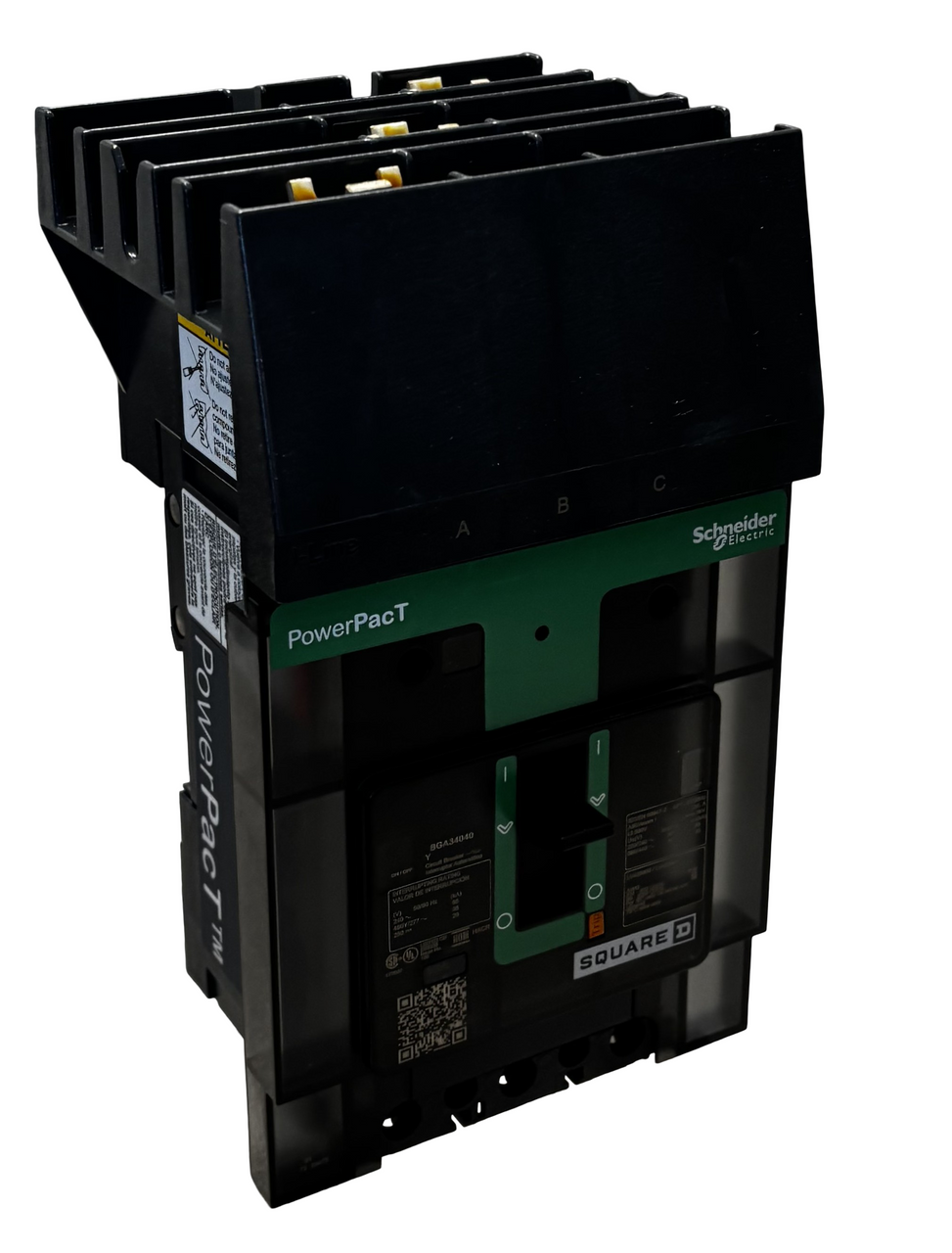 Square D BGA34040YZ I-Line Circuit Breaker, 3 Pole, 40A, 480Y/277V AC, 35kA, Thermal Magnetic
