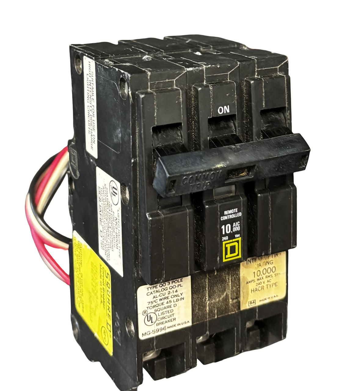 Square D QO320PL Mini Circuit Breaker | QO | 20A | 3-Pole | 120/240V AC | 10kA | Plug-In | Powerlink