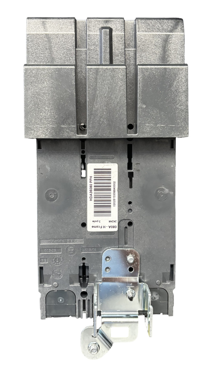 Square D HDA36080 Circuit Breaker | PowerPacT H | 80A | 3P | 600V AC | 14kA | I-Line | Thermal Magnetic | VisiTrip