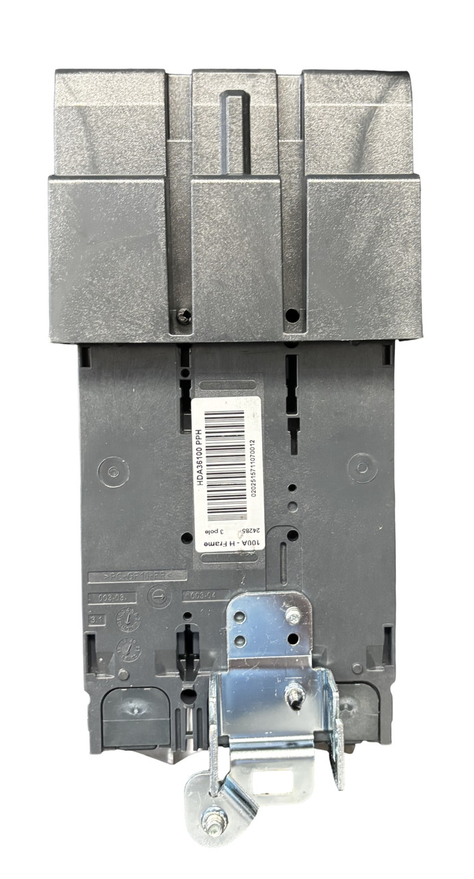 Square D HDA36100 Circuit Breaker | PowerPacT H | 100A | 3-Pole | 600V AC | 14kA | I-Line | Thermal Magnetic w/ VisiTrip Handle