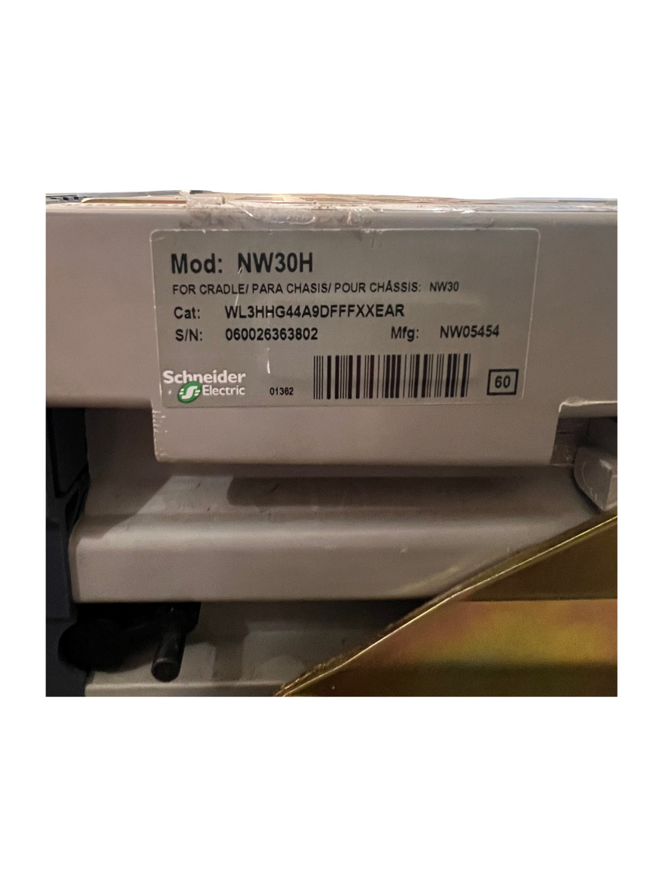 Square D NW30H Micrologic Breaker 3000A 600V 3-Pole w/ 6.0 Square D NW30H Micrologic Breaker 3000A 600V 3-Pole w/ 6.0