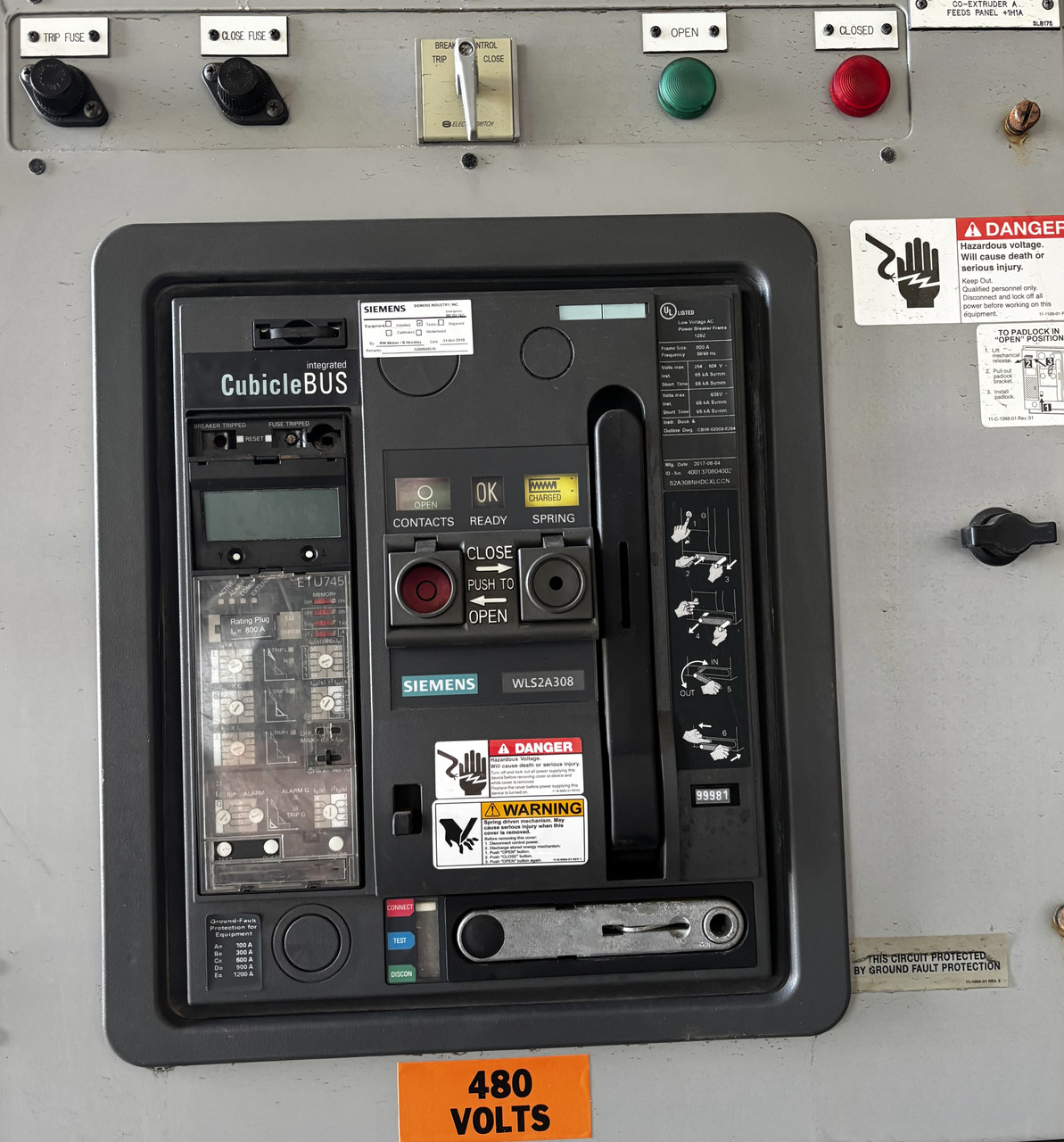 Siemens WL Low Voltage Switchgear | 4000A | 480/277V | 3PH | 4W | Surge, Meter, Test Switch