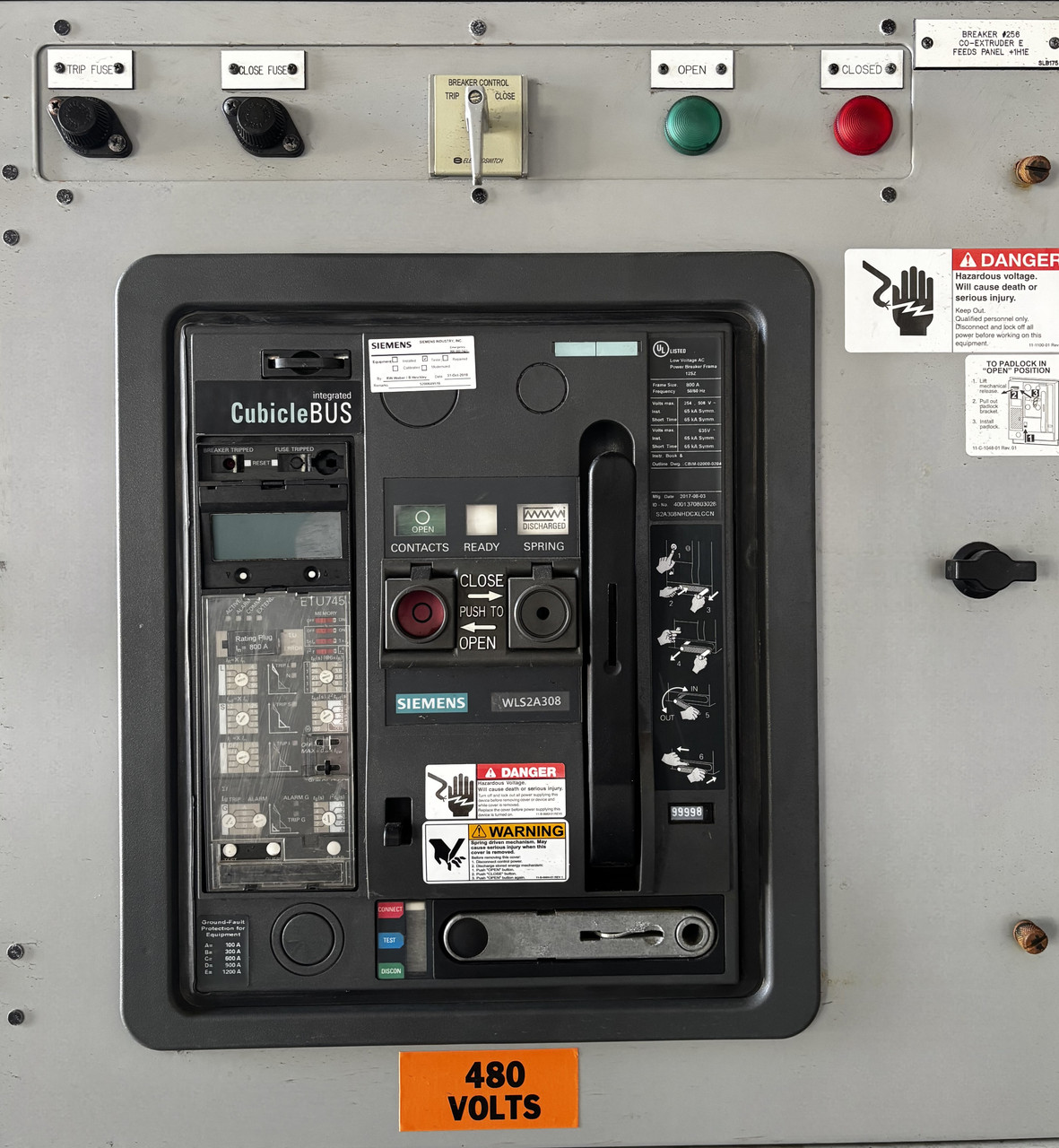 Siemens WL Low Voltage Switchgear | 4000A | 480/277V | 3PH | 4W | Surge, Meter, Test Switch