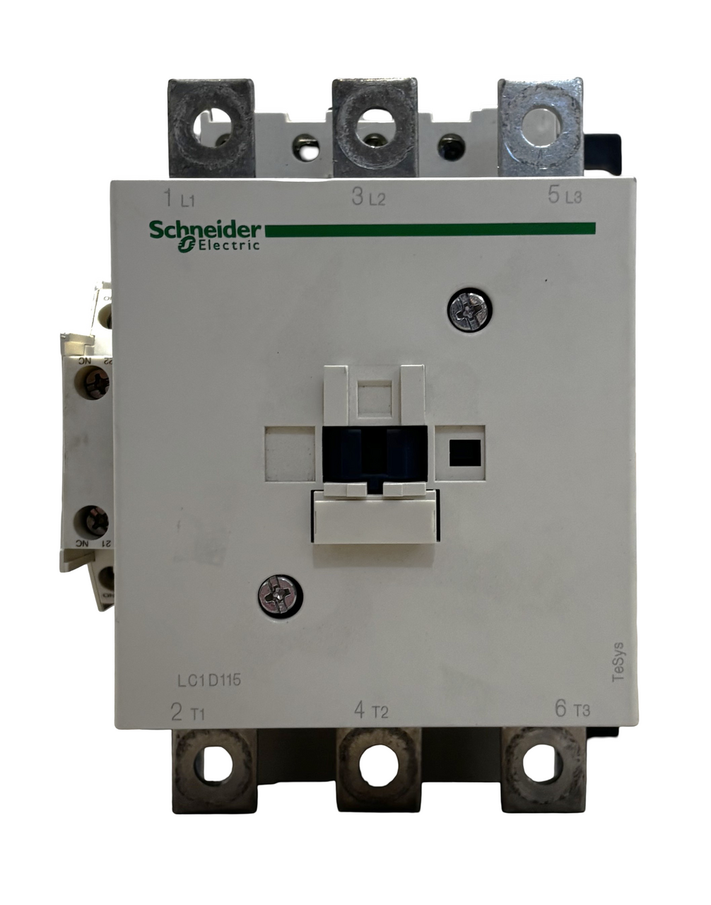 Schneider Electric LC1D115 Contactor w/ Auxiliary | 115A | 3-Pole | 600V AC | TeSys D