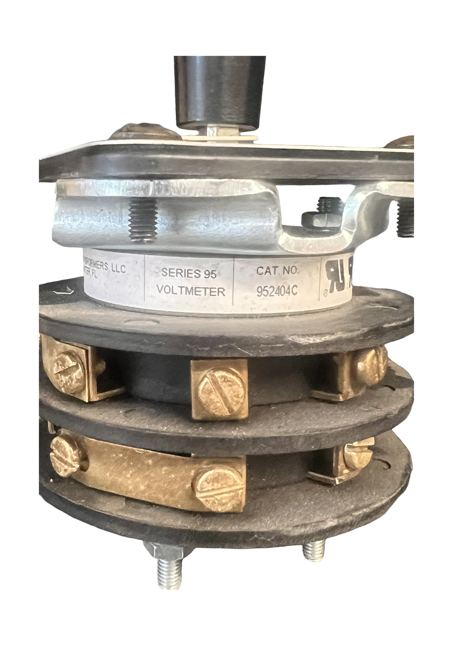 ITI GE Rotary Voltmeter Transfer Switch 952404C Series 95 600V AC