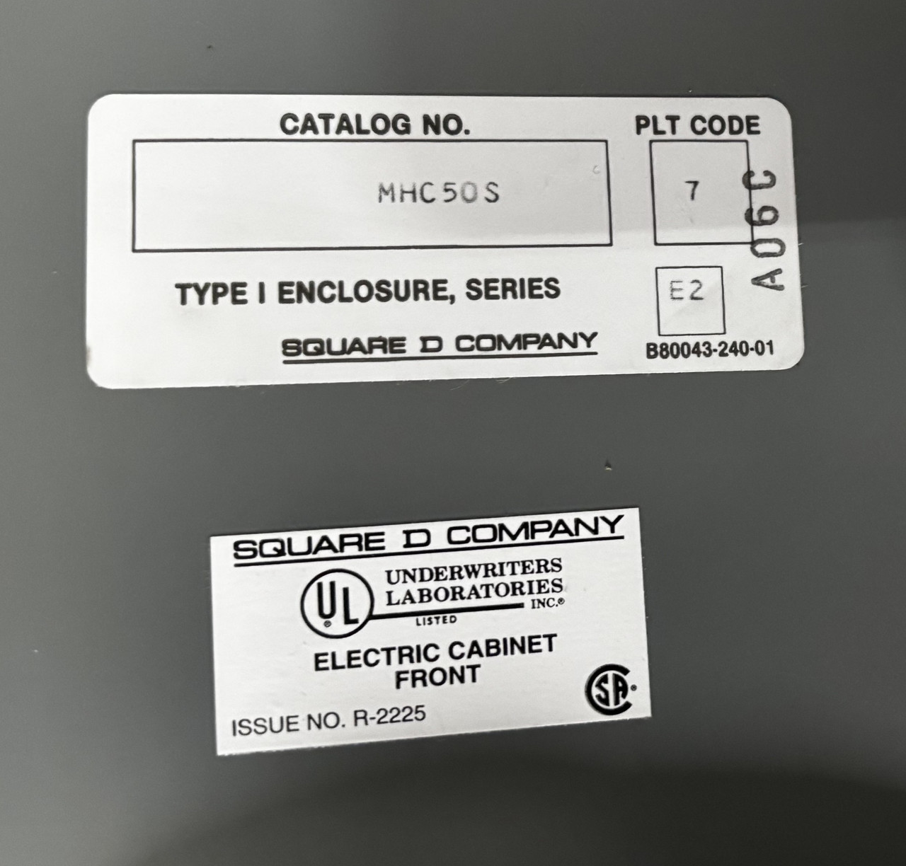 Square D NQOD442L225NL 225A 208Y/120V 3PH Panelboard 42SP Cu Bus Main Lugs w/ NQODKA Main Breaker Kit NEMA 1