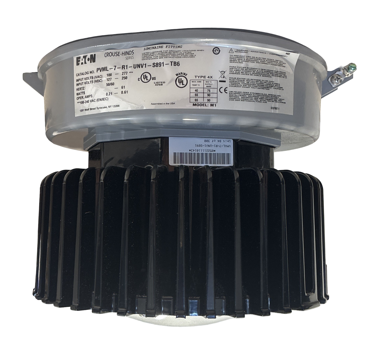 Eaton PVML-7-N-J-R1-UNV1-S891 Champ Pro PVML LED Fixture 175W HID Equivalent Eaton PVML-7-N-J-R1-UNV1-S891 Champ Pro PVML LED Fixture 175W HID Equivalent