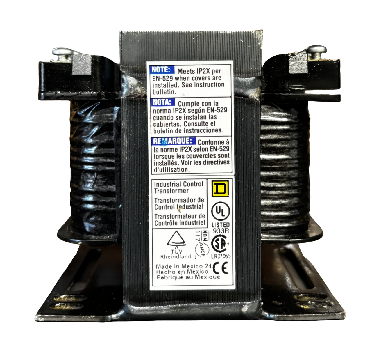 Square D 9070T150Q24253 Industrial Control Transformer – 480V Primary / 380V Secondary, 0.15kVA Square D 9070T150Q24253 Industrial Control Transformer – 480V Primary / 380V Secondary, 0.15kVA