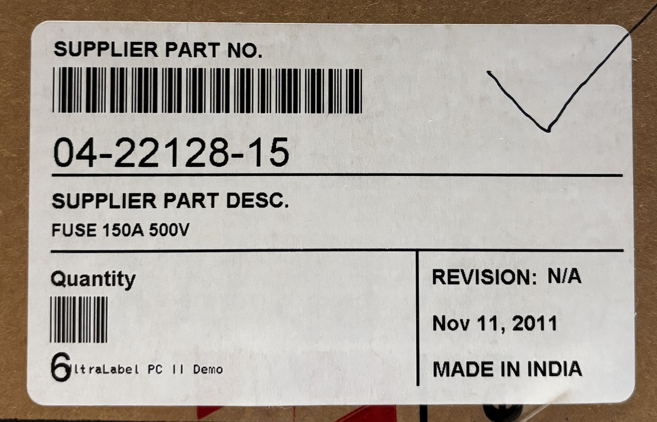 Bussmann FWH-150B High Speed Fuse – 150A, 500V, Blade-End, Class aR Bussmann FWH-150B High Speed Fuse – 150A, 500V, Blade-End, Class aR