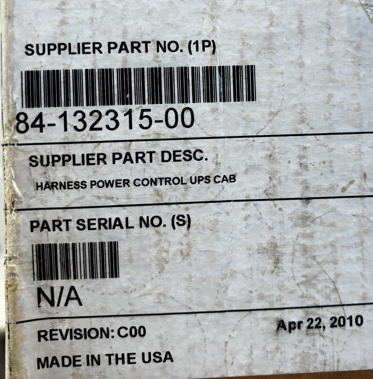 APC 84-132315-00 Rev C00 Harness – Power Control UPS Cable for APC Systems