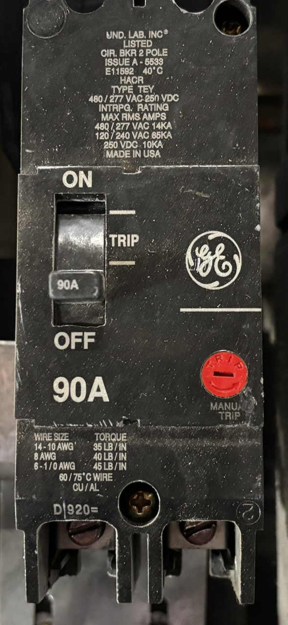 GE APNB2806FB4A Main Lug Panelboard – APNB Bolt-On Style 600A 208Y/120V 3 Phase 4 Wire Bottom Feed with 7 Two-Pole and 16 One-Pole Breakers