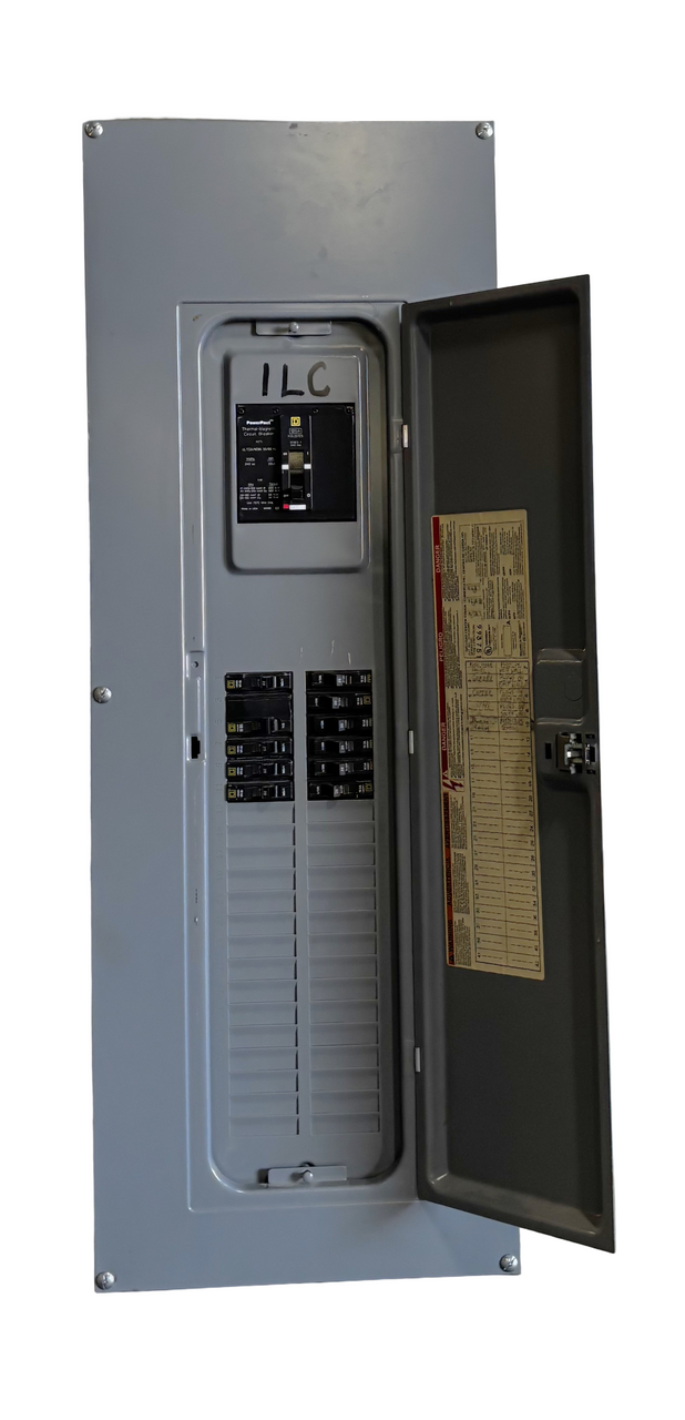 Square D QO Main Breaker Load Center – 125A, 42 Spaces, 3 Phase, NEMA 1 with (10) 1-Pole 10A and 1 2-Pole 10A Breakers