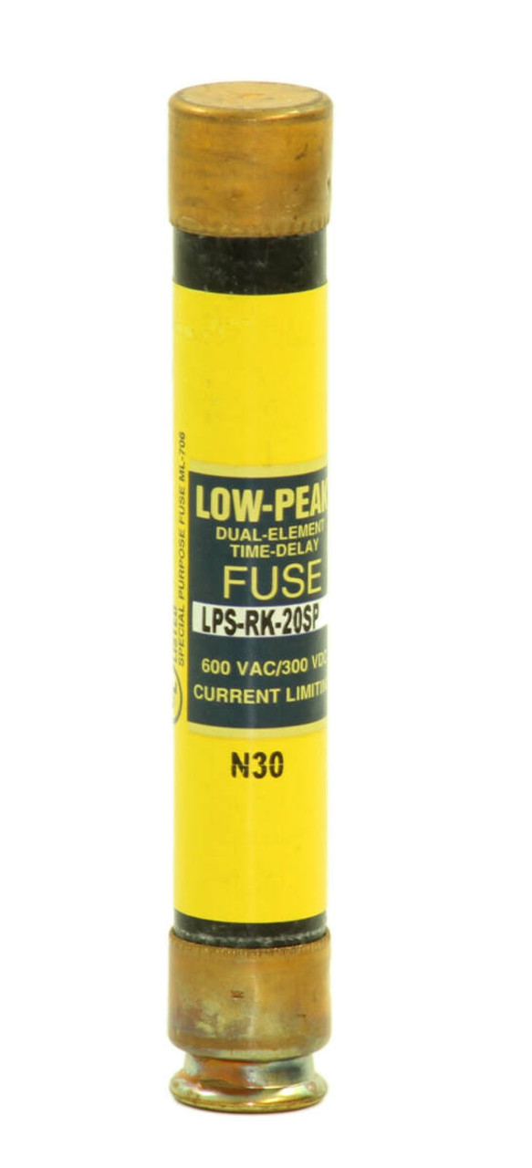 Bussmann LPS-RK20SP Low-Peak Fuse 20A 600VAC Class RK1