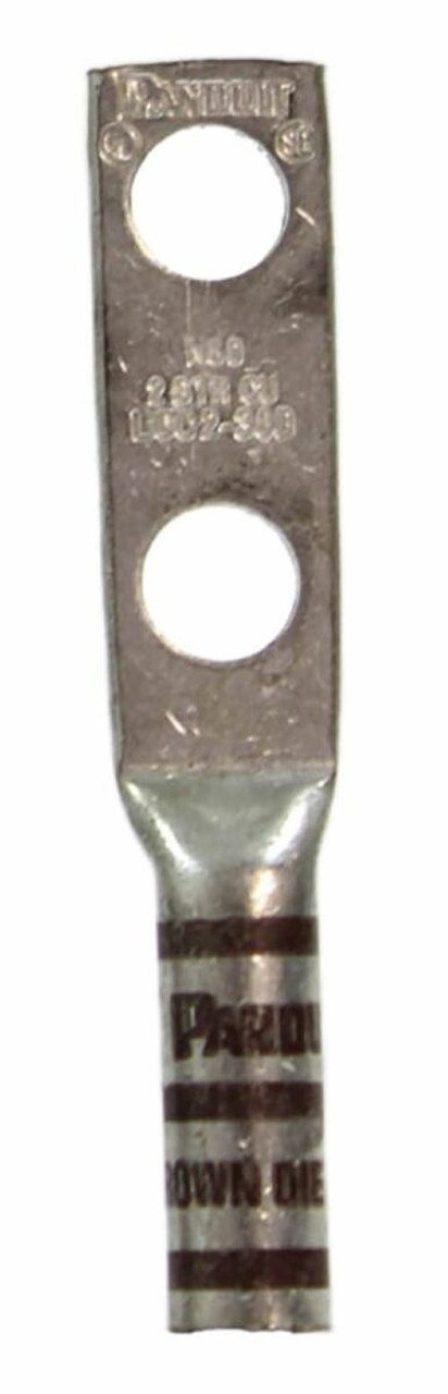 Panduit LCC2-38D Compression Lug 2AWG Hole Size: 3/8 Inch Number of Holes: 2