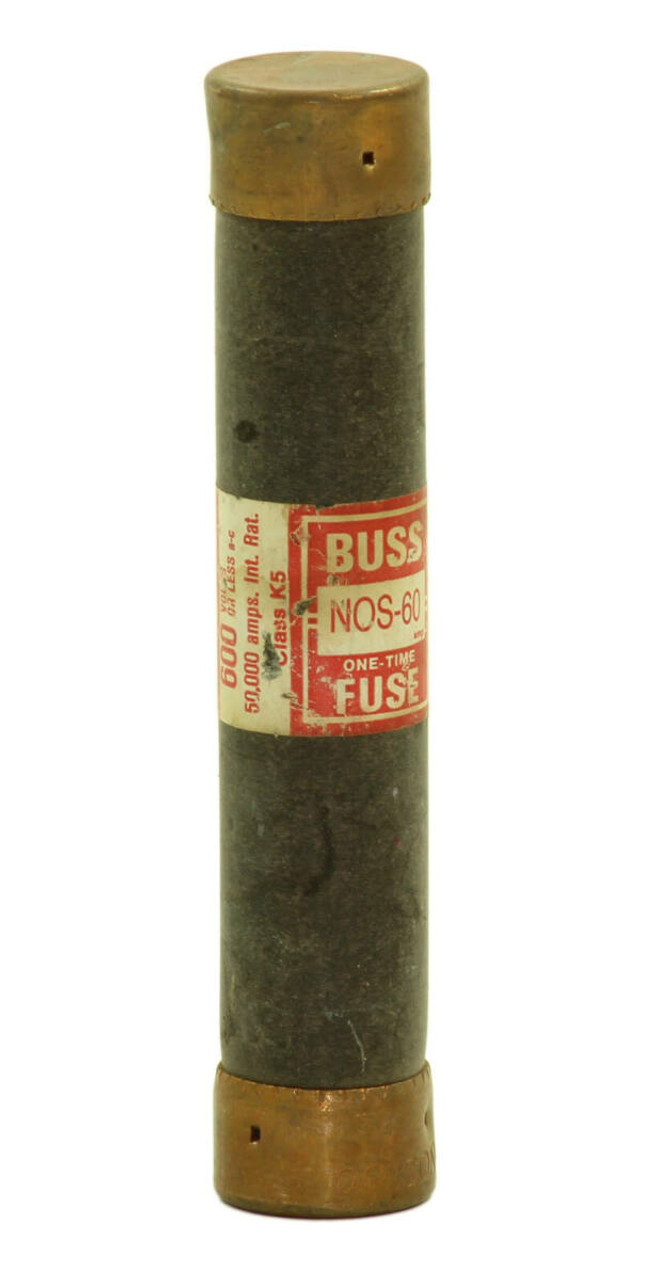 Bussmann NOS-60 Fuse 60 A 600V One Time, Non-Current Limiting, Class K5
