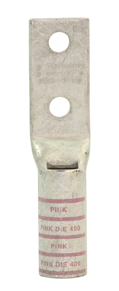 Burndy YAZ392NNTFX Copper Two-Hole Long Barrel Compression Lug Hylug™ – 600 kcmil