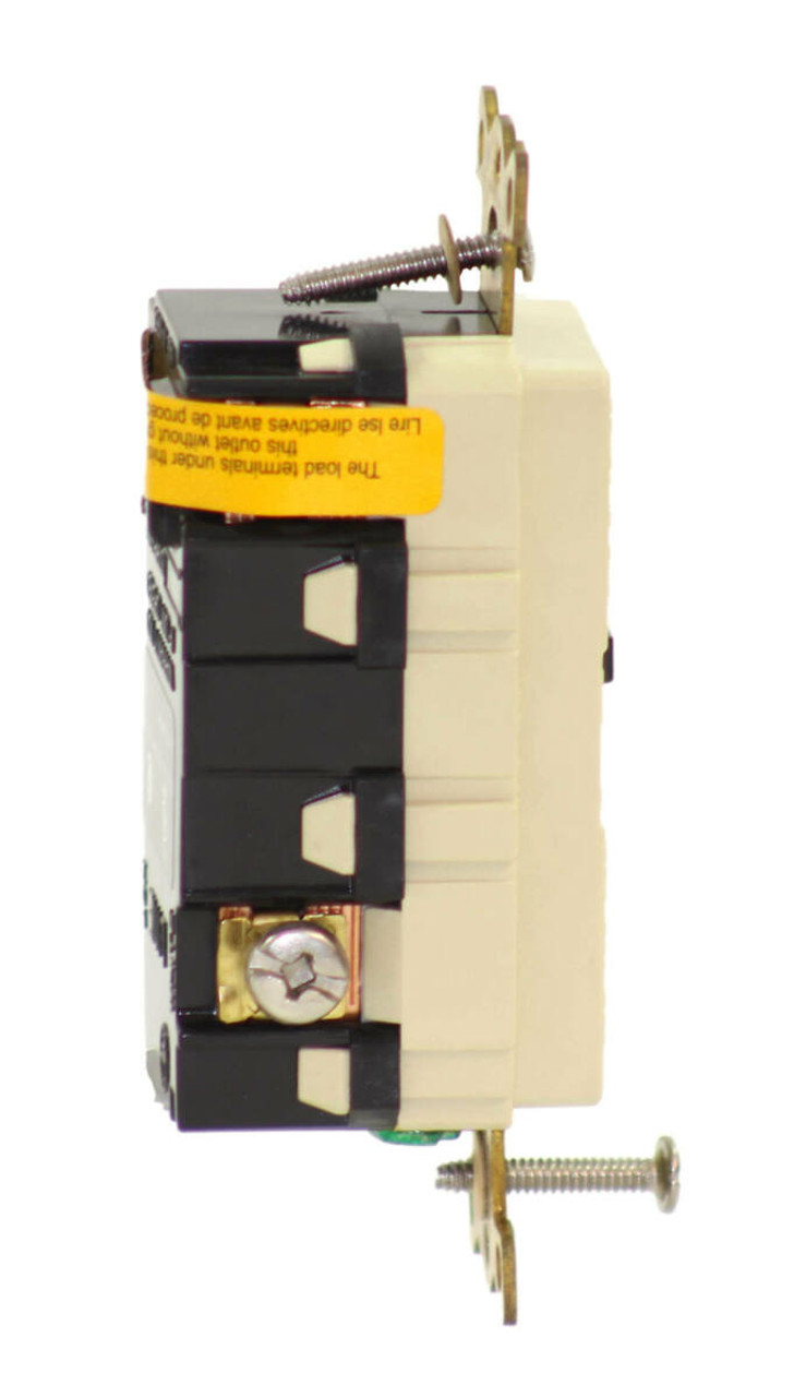 Hubbell GFR8200ITR GFCI Duplex Receptacle 15A 125V 2P 3W Ivory