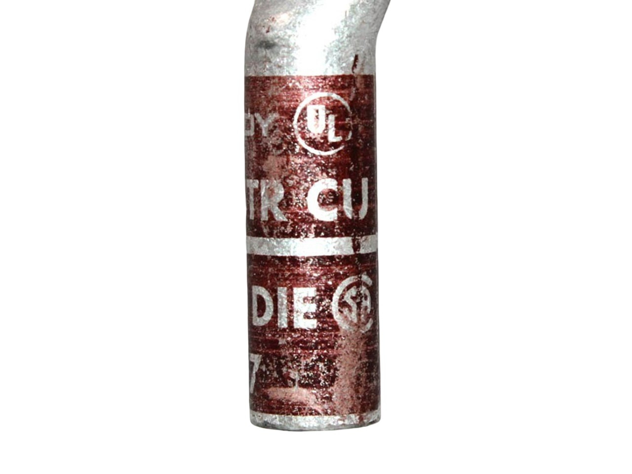 Burndy YA2C-2TC38 Copper Compression Lug (Hylug™) – 2 AWG, Two-Hole, Tin-Plated