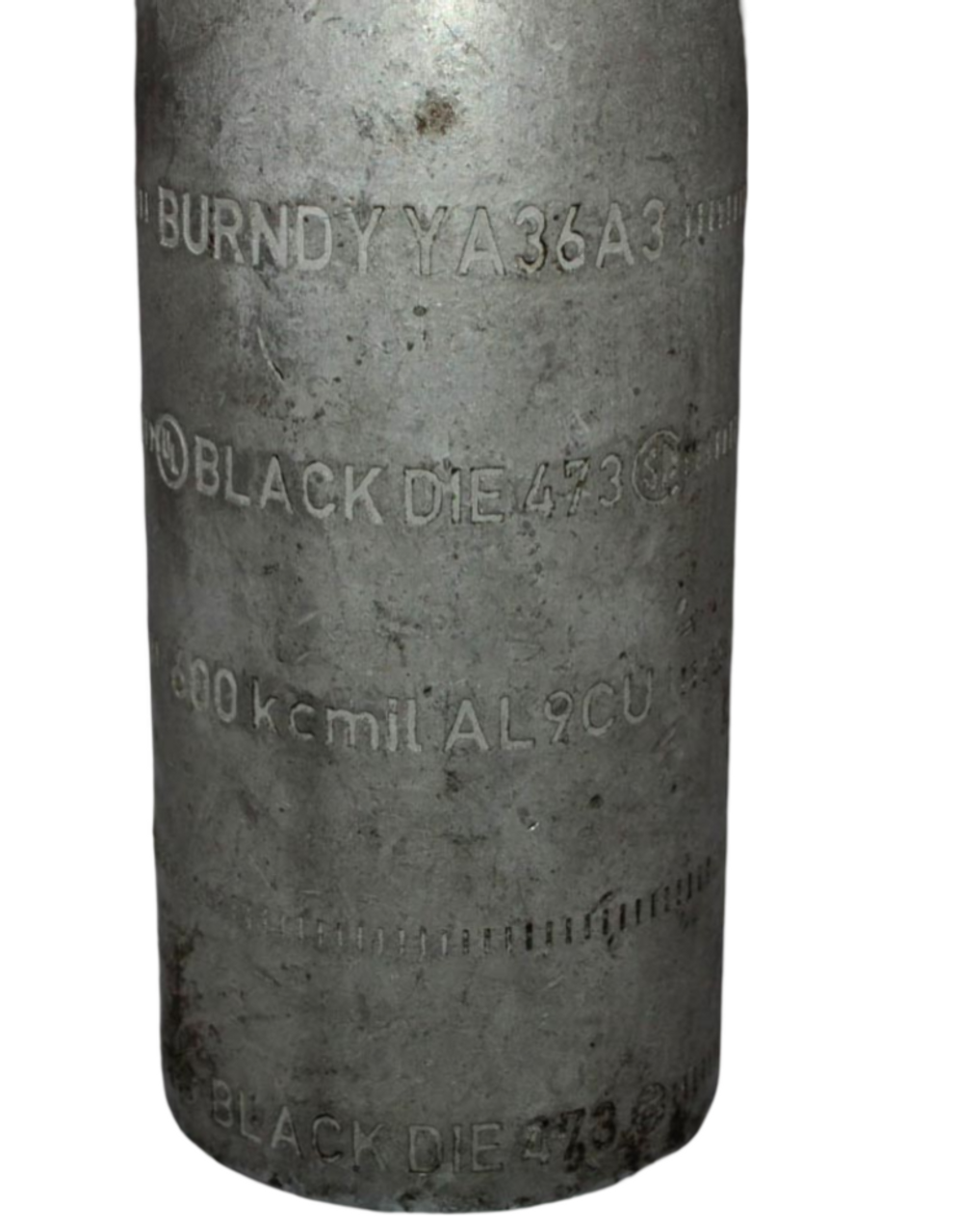 Burndy YA36A3 Aluminum Compression Lug 2-Hole 600kcmil Stud 1/2-in Black Die 473