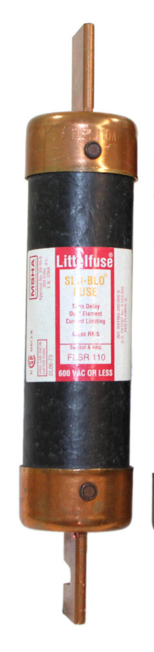 LittelFuse FLSR-110 Fuse 110A 600V Slo-Blo Fuse Time Delay Dual Element Current Limiting Class RK-5