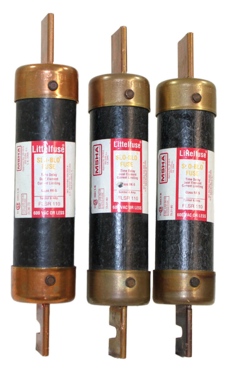 LittelFuse FLSR-110 Fuse 110A 600V Slo-Blo Fuse Time Delay Class RK-5