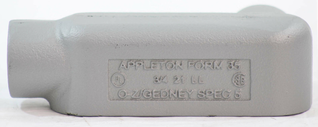 Appleton LL75-M Conduit Body Material: Malleable Iron Diameter: 3/4 Inch