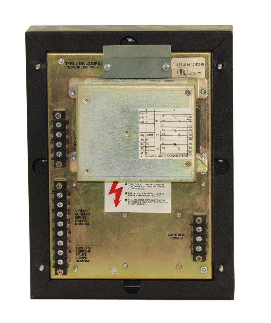 Square D CM-2350 Power Logic Circuit Monitor With IOM-44 Module Class: 3020