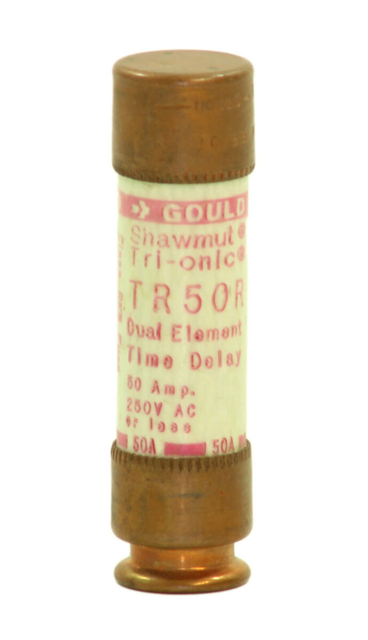 Shawmut TR50R Tri-Onic Fuse 50A 250V Inches Dual Element Time Delay