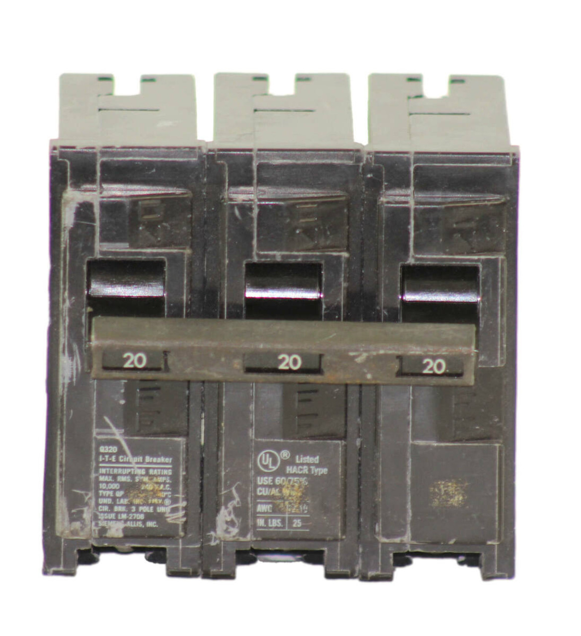 I-T-E Q320 Breaker 20A 240V 3P 10kA