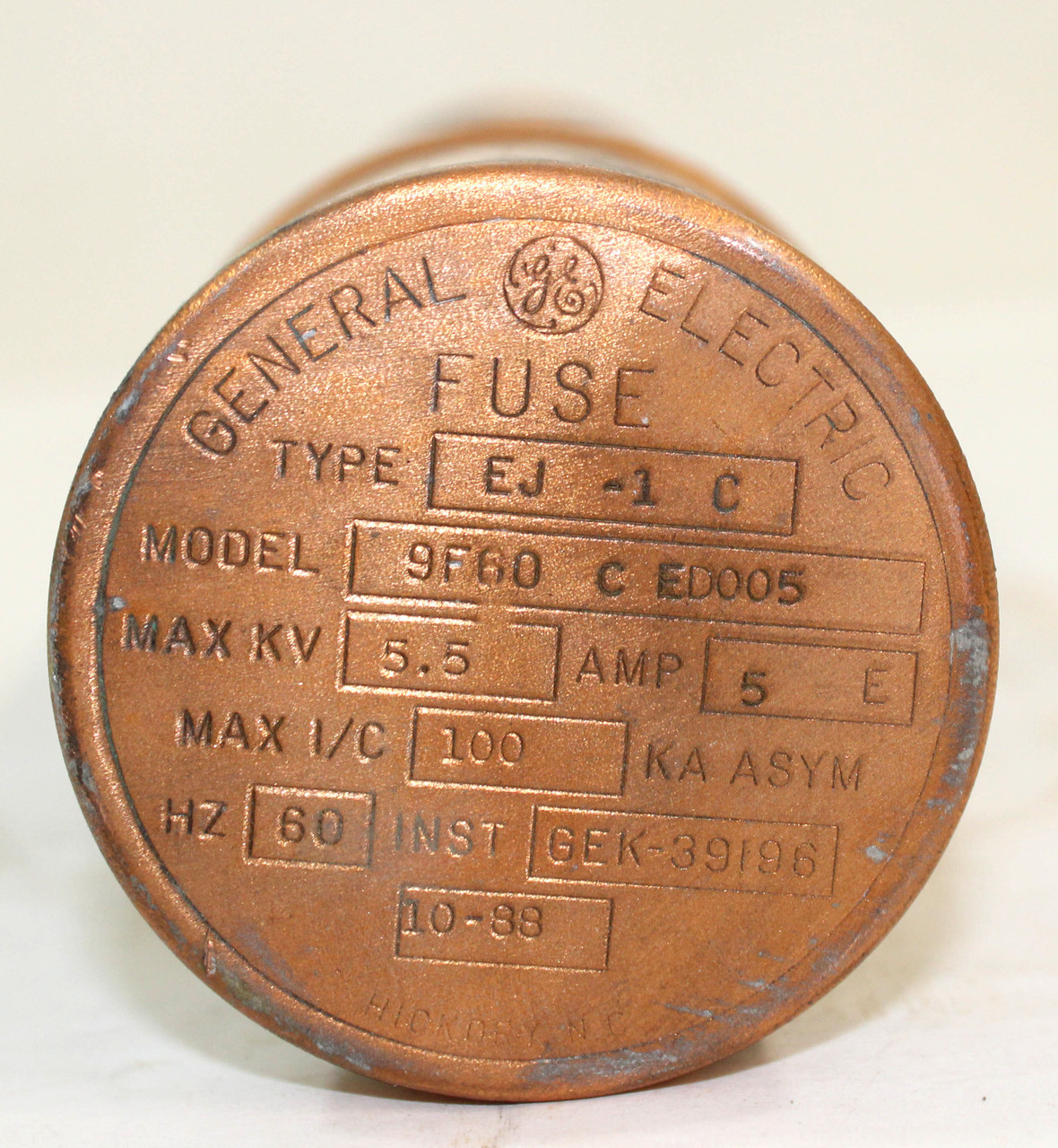 General Electric 9F60CED005 High Voltage Fuse 5A EJ-1 C 5.5KV