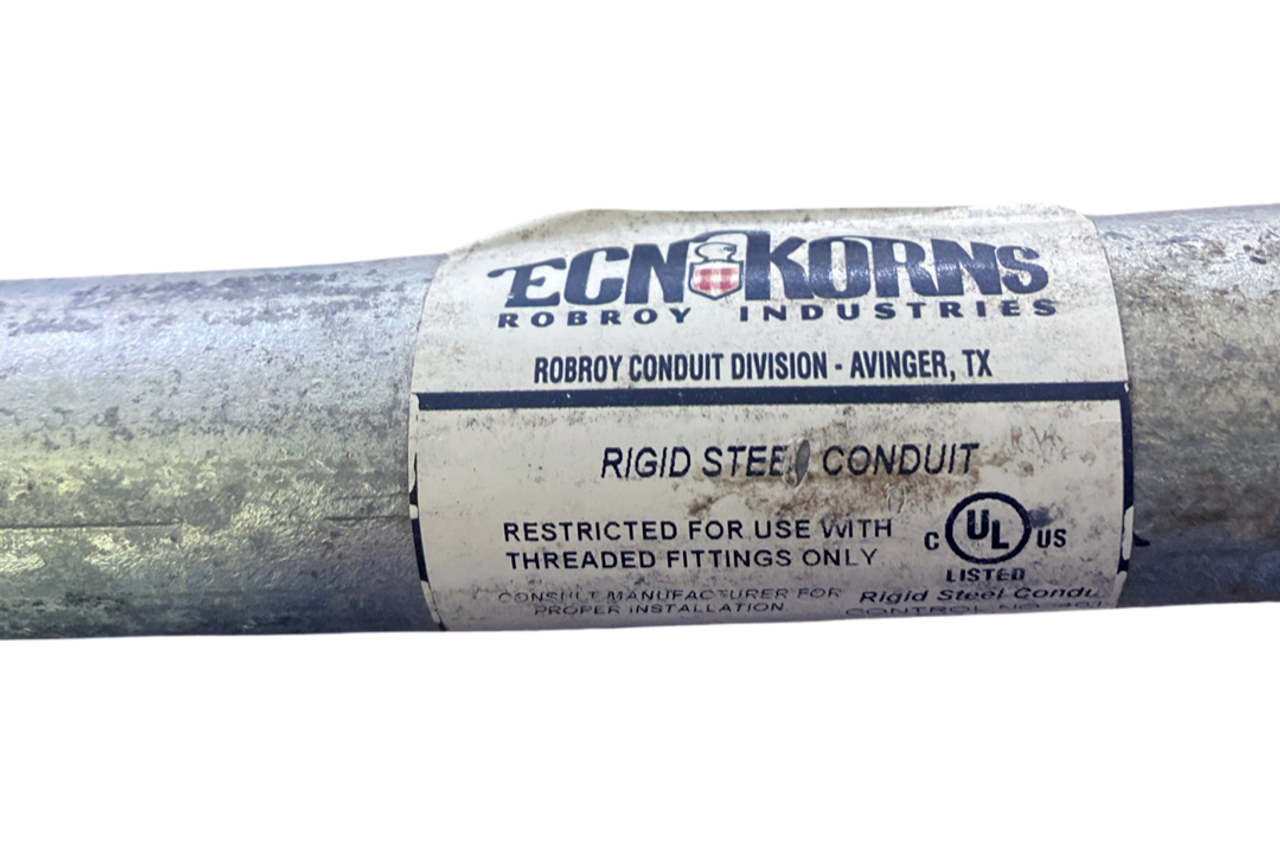 ECN Korns GALNIP3/4X12 Galvanized Conduit Nipple 3/4-inch x 12-inch Threaded Ends