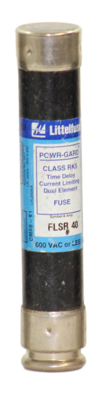 Littelfuse FLSR 40 Fuse 40A 600V Powr-Gard, Class RK5, Time Delay