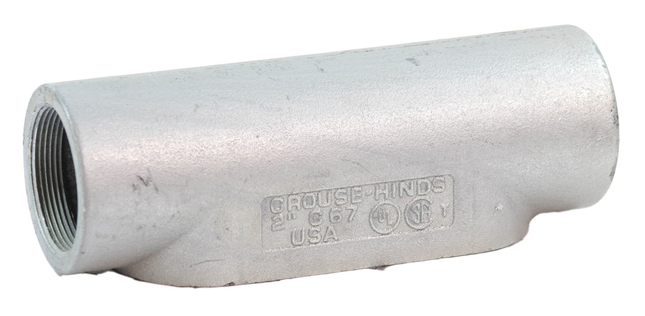 Crouse-Hinds C67 C-Style Conduit Body Material: Iron Alloy Diameter: 2 Inch Form-7