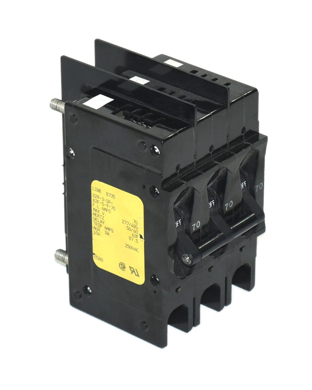 Airpax 229-3-1R-62F-5-9-70 Breaker 70A 480V 3P