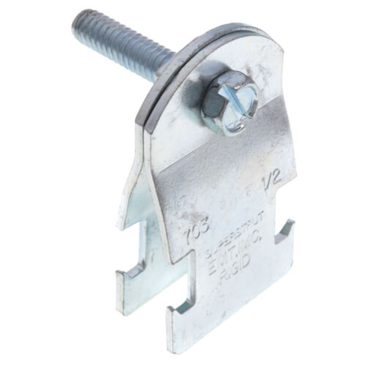 Thomas and Betts 7031/2 Conduit Clamp Material: Steel Diameter: 1/2 Inch Electro Galvanized