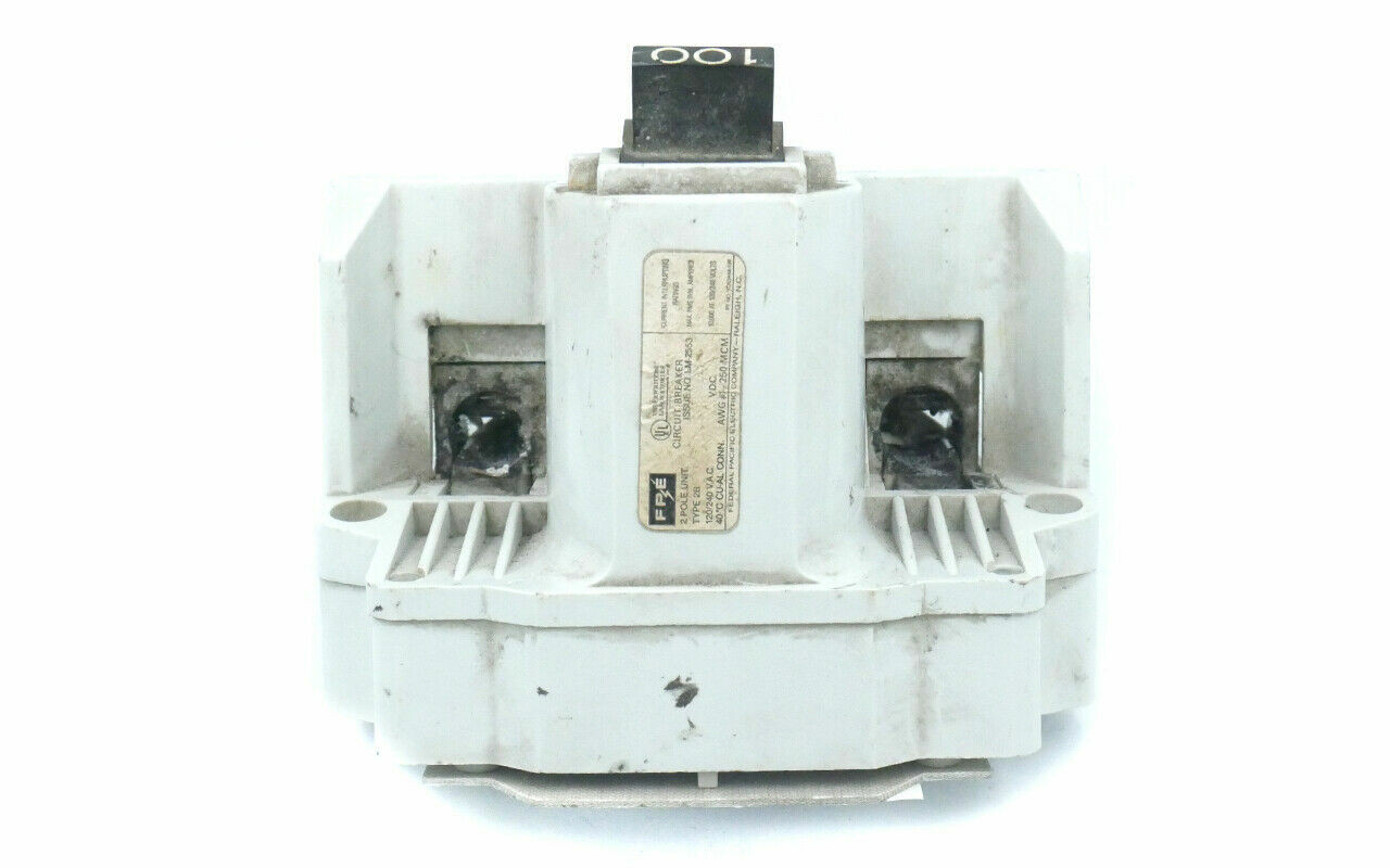 Federal Pacific 2B100 Breaker 100A 240V 2P