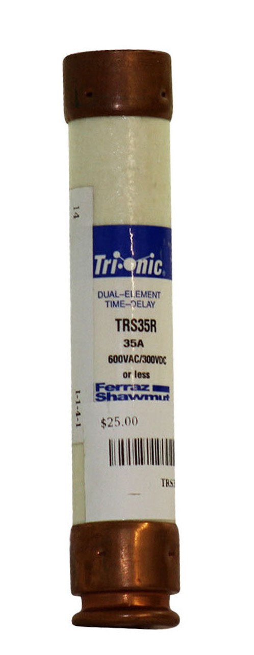 Ferraz Shawmut TRS35R Tri-onic Dual Element Time Delay Fuse 35A 600VAC/300VDC